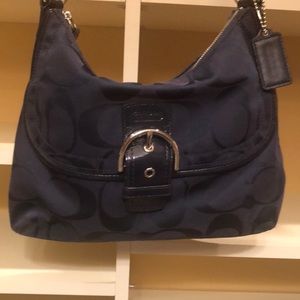 Navy Coach purse - great condition!